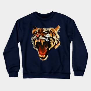 pixel tiger Crewneck Sweatshirt